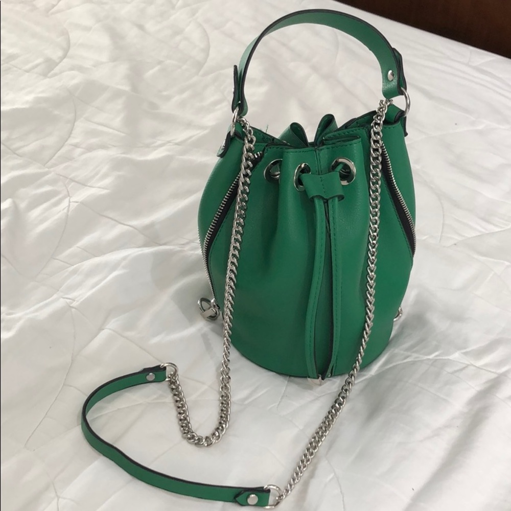 Zara green crossbody bag